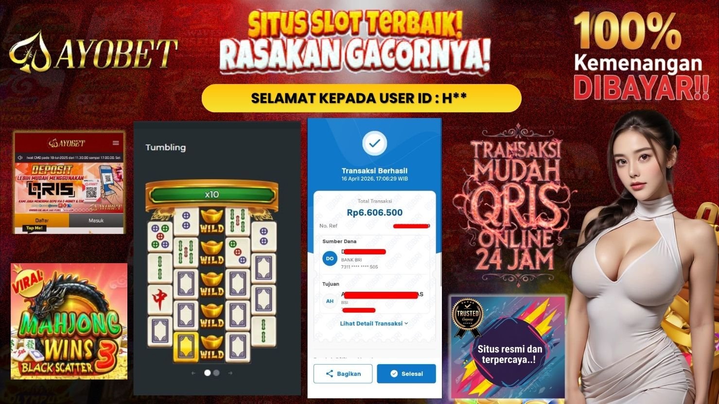 AYOBET JACKPOT SLOT MAHJONG WINS 3 - BLACK SCATTER